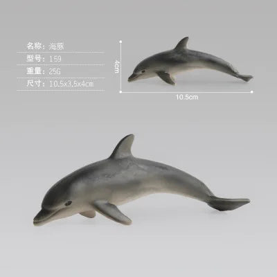 New Simulation Ocean Animals Model Toys Whale Shark Sea Turtle Sets Educational Plastic Action Figures