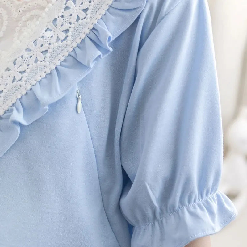 Summer Maternity Breastfeeding Nursing Nightgowns  Mothers Nightwear Breastfeeding Pajamas Pregnancy Dress Maternity Pajamas