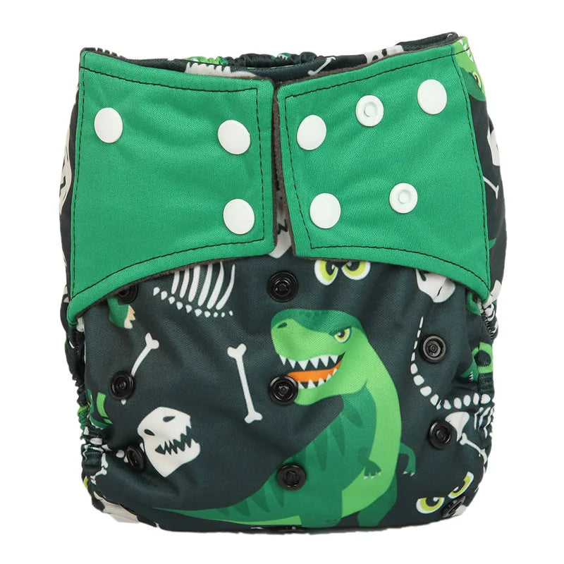 All In One Charcoal Bamboo Baby Cloth Diaper Nappy With Sewn Insert And Double Gussets Model 359815180201100