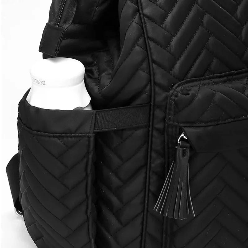 5pcs/Set Fashion Mummy Maternity Nappy Bag Large Capacity Nappy Bag Travel Backpack Nursing Bag for Baby Care Women Fashion Bag
