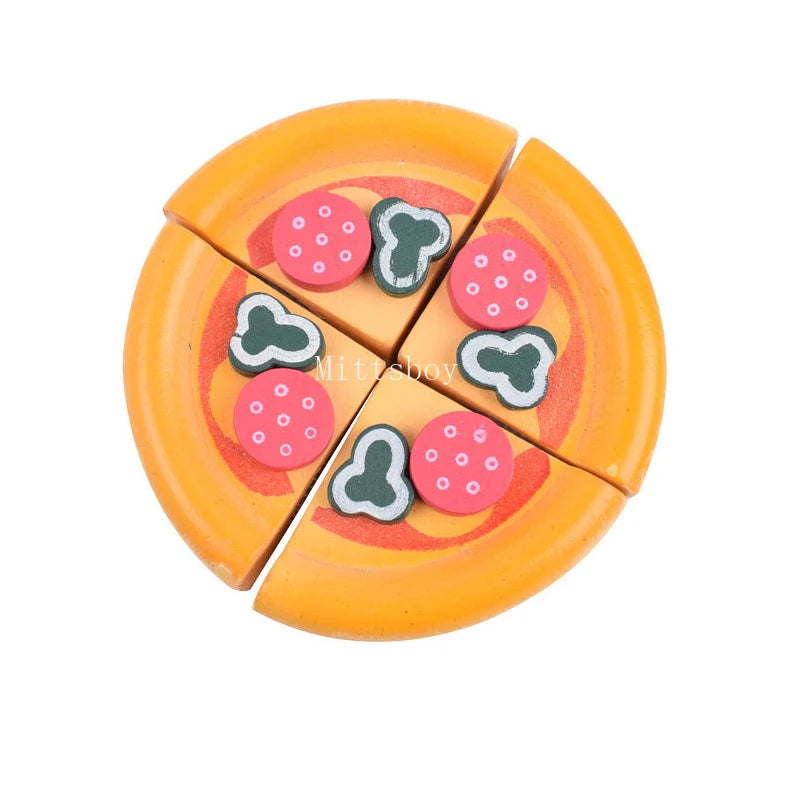Chechele Wooden Kitchen Cut Fruit Toys Educational Puzzle For Children WDF01 Safe Eco Friendly