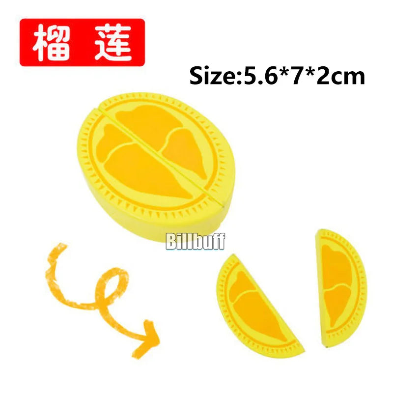 Montessori Wooden Magnetic Cutting Fruit Toy Banana Lemons Model Kitchen Educational Toy