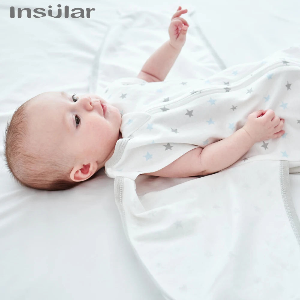 Insular Newborn Baby Anti Shock Swaddling Sleeping Bag Spring And Summer Thin Baby Anti Shock Artifact Newborn Bag Held Cotton