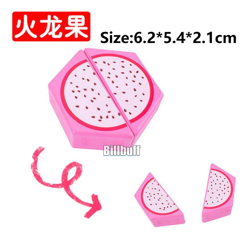 Montessori Wooden Magnetic Cutting Fruit Toy Banana Lemons Model Kitchen Educational Toy