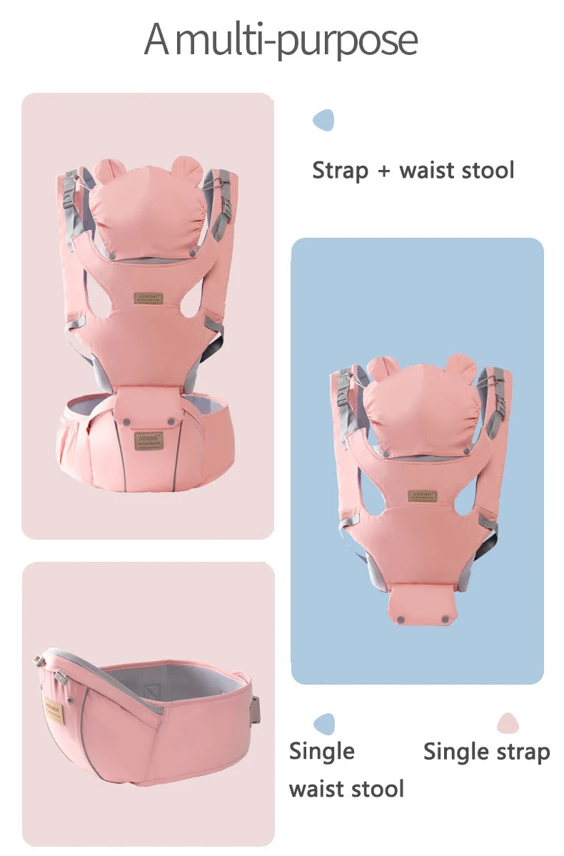 Baby Carrier Ergonomic Baby Hipseat Carrier Front Facing Kangaroo Baby Wrap Carrier Infant Sling Infant Hipseat Waist Baby Gear