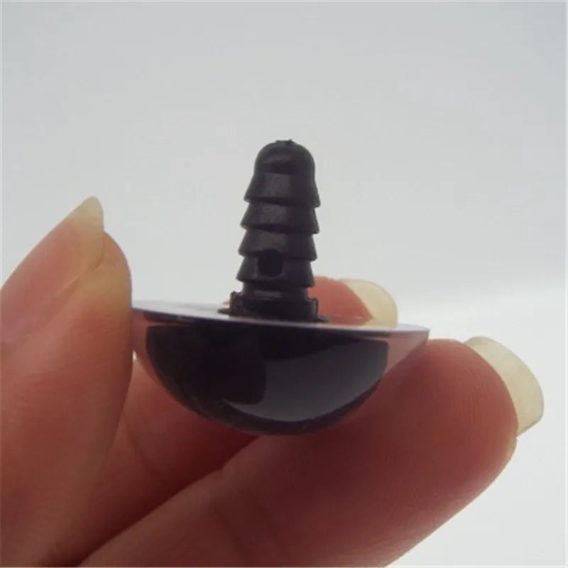 20pcs Black Plastic Crafts Safety Eyes for Teddy Bear Soft Toy Animal Doll Amigurumi DIY Accessories  For Toy Gift