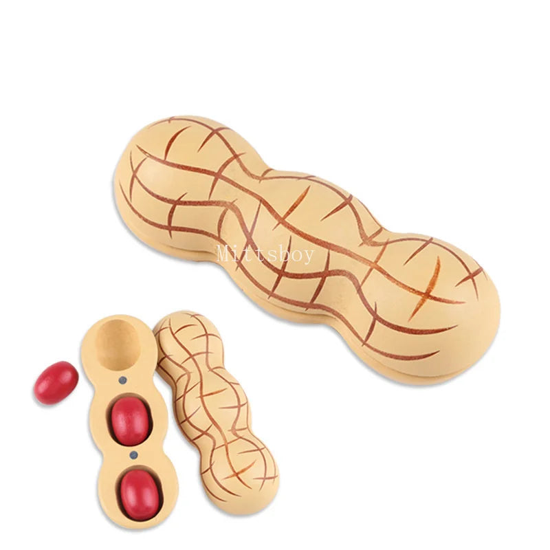 Chechele Wooden Magnetic Montessori Play House Educational Toy Model 1Pcs For Kids Learning
