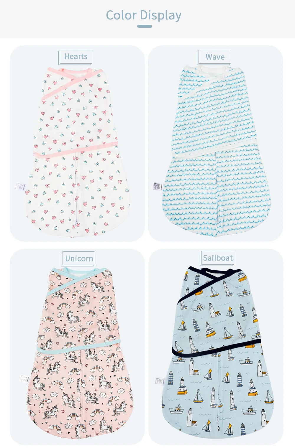 Insular Newborn Baby Anti Shock Swaddling Sleeping Bag Spring And Summer Thin Baby Anti Shock Artifact Newborn Bag Held Cotton