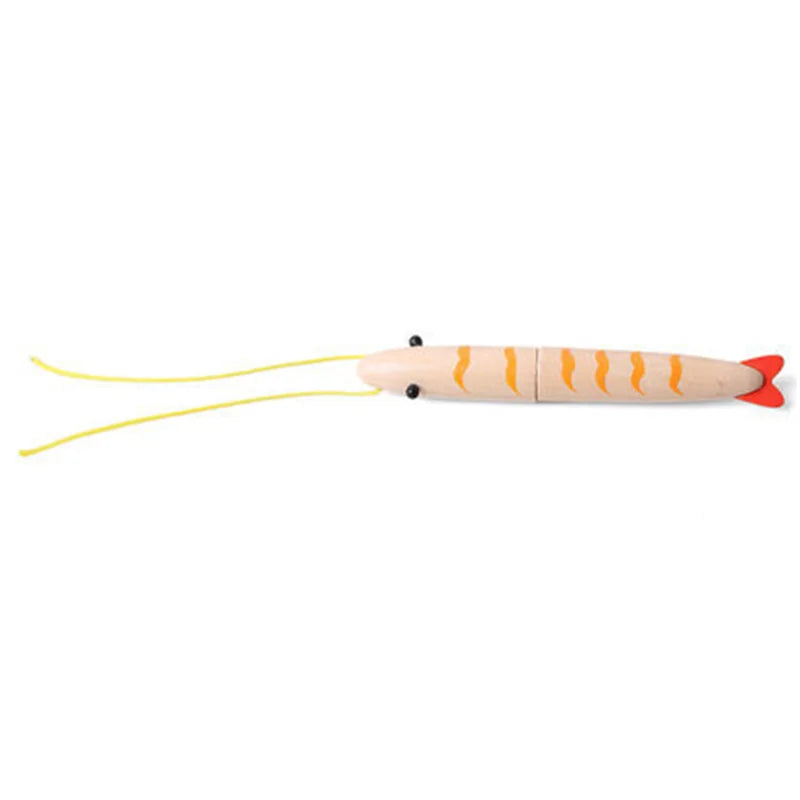 New Montessori Simulation Animal Magnetic Play House Fish Shrimp Crab Shell Seasoning Sashimi Baking Toy Wooden Educational Toys
