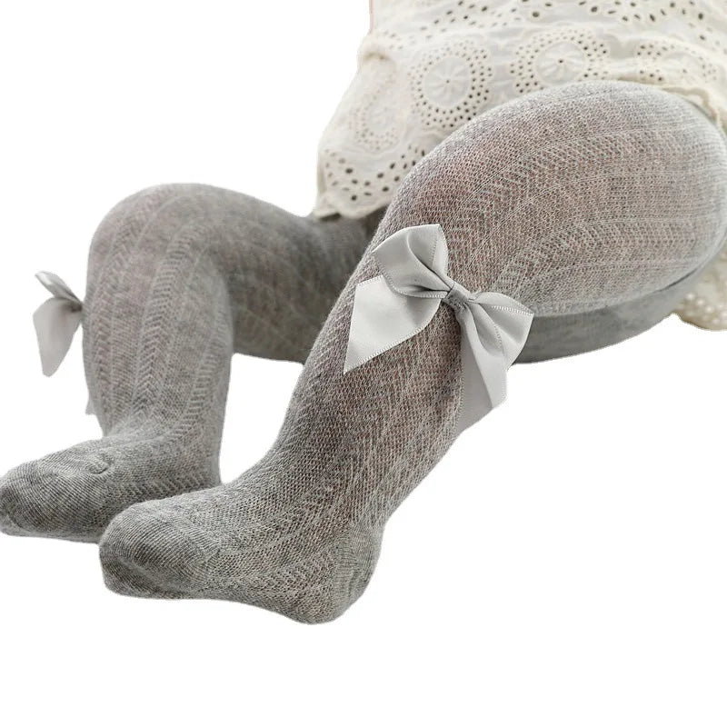 Summer New Baby Girl Pantyhose Mesh Kids Tight Bow Children's Pantyhose Thin Princess Girl's Bottom Pantyhose Tights