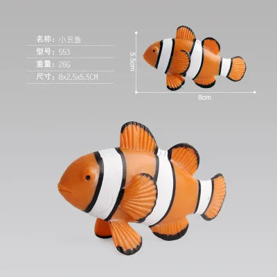 New Simulation Ocean Animals Model Toys Whale Shark Sea Turtle Sets Educational Plastic Action Figures