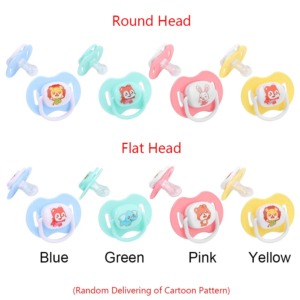 Detachable Design Cute Cartoon Silicone Baby Pacifier Nipple Soother Infant Teether Dustproof Lid Newborn Toddler Accessories