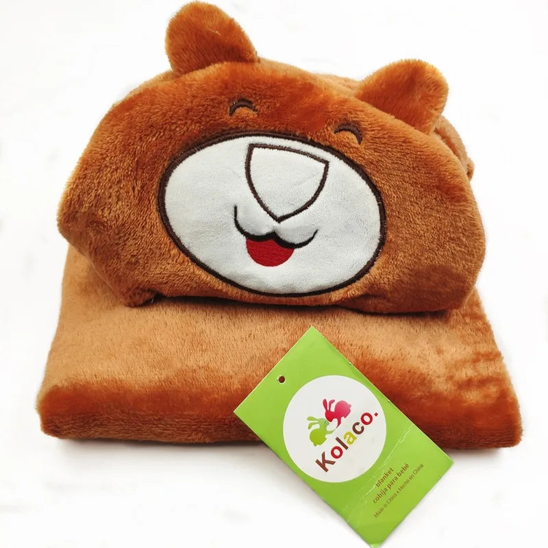 2024 New Flannel Baby Blanket 3D Animal 3D Cloak Children's Cartoon Bathtowel