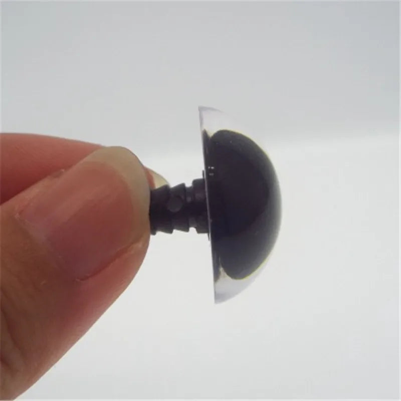 20pcs Black Plastic Crafts Safety Eyes for Teddy Bear Soft Toy Animal Doll Amigurumi DIY Accessories  For Toy Gift