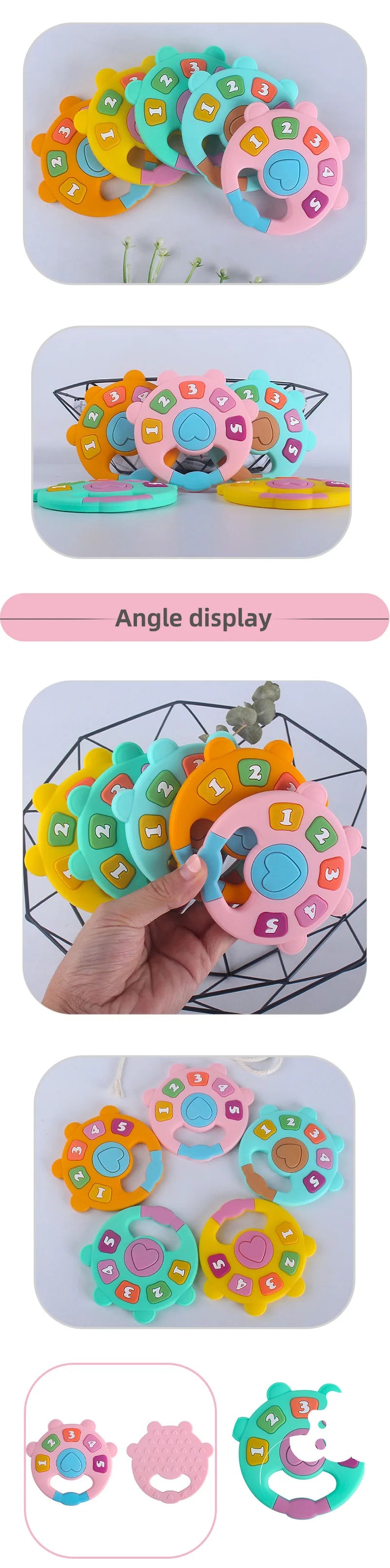 Baby Pacifier Clip Holder Free personalized name Food Silicone Teething With Newborn Gift Anti-drop Chain