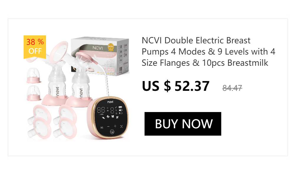 NCVI Warming Lactation Massager, 2 Vibration & Heating Modes, Breastfeeding Support for Clogged Ducts, Mastitis, Improve Milk Fl