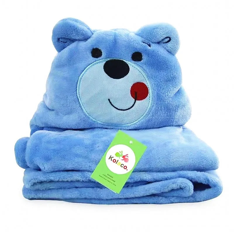 2024 New Flannel Baby Blanket 3D Animal 3D Cloak Children's Cartoon Bathtowel