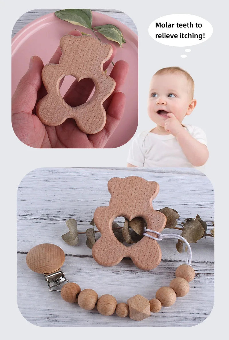 Baby Pacifier Clip Holder Free personalized name Food Silicone Teething With Newborn Gift Anti-drop Chain