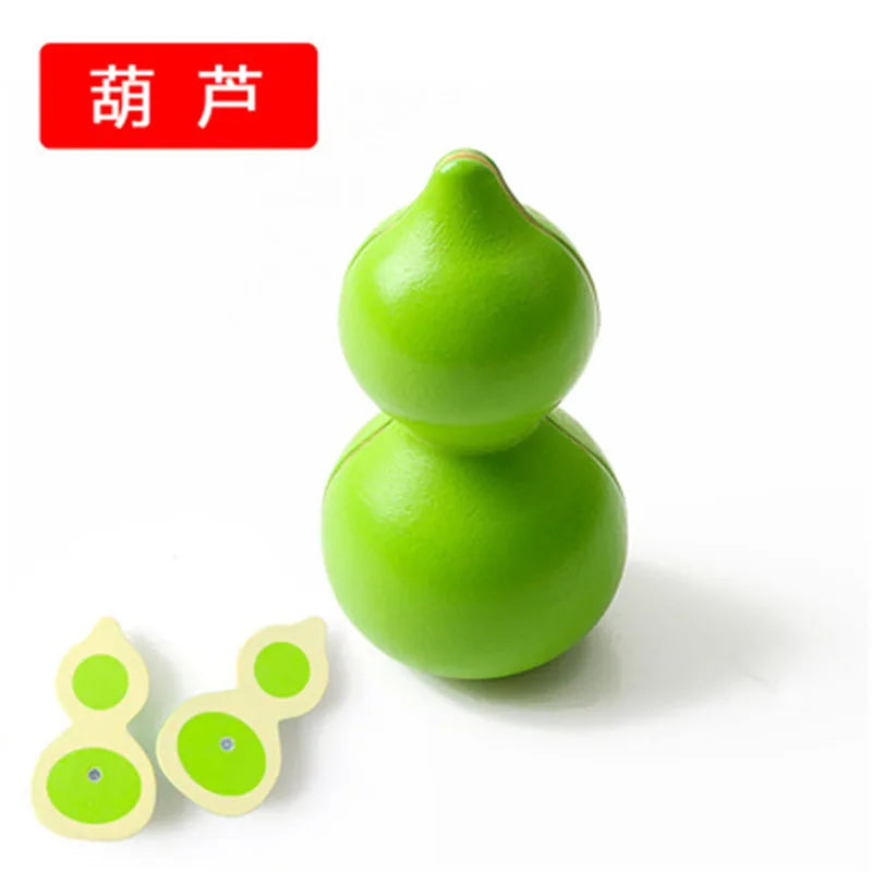 New Baby Magnet Chechele Montessori Educational 3D Vegetable Fruit Onion Wooden  kitchen toy Coordination Toy for children Gifts
