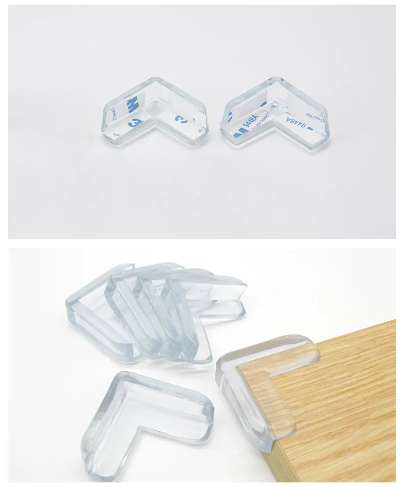 4pcs/lot Anti-collision Glass Table Protection Clear Rubber Furniture Table Desk Corner Edge Cushion Guard Protector Baby Cover