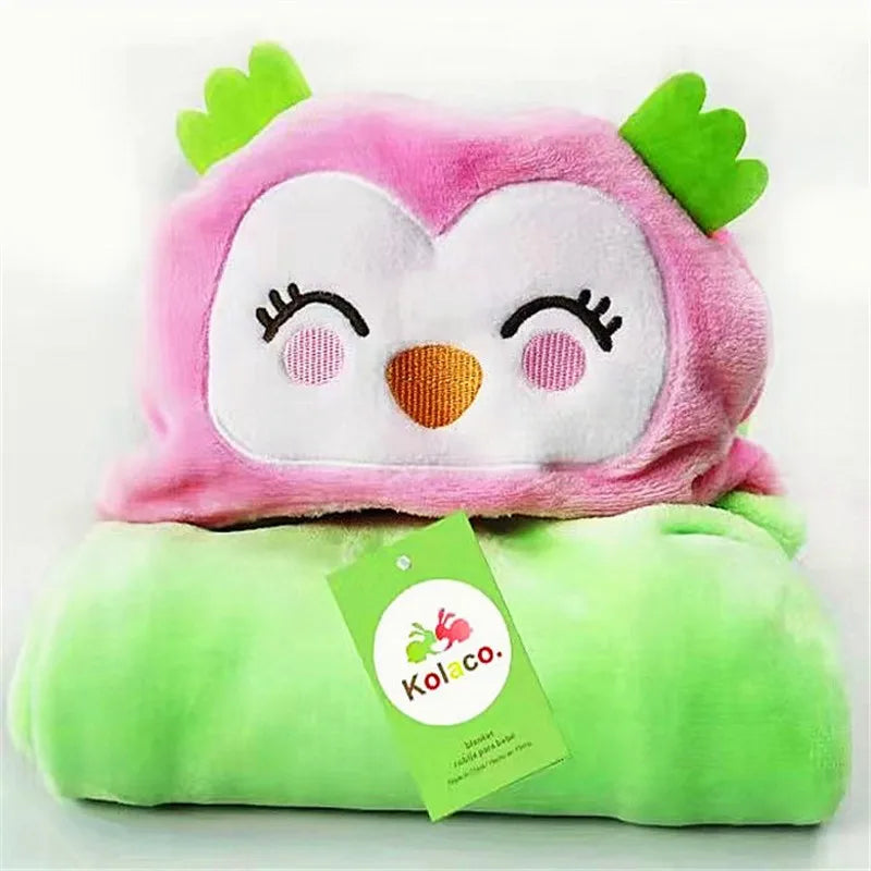 2024 New Flannel Baby Blanket 3D Animal 3D Cloak Children's Cartoon Bathtowel