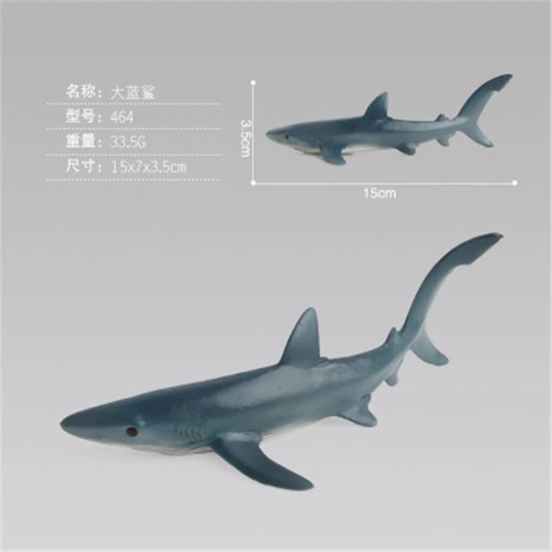 New Simulation Ocean Animals Model Toys Whale Shark Sea Turtle Sets Educational Plastic Action Figures