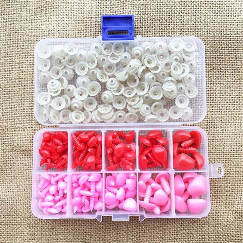 Safety Eyes And Nose Set For Dolls Amigurumi 133Pcs Triangle Plastic Eyes For Crochet