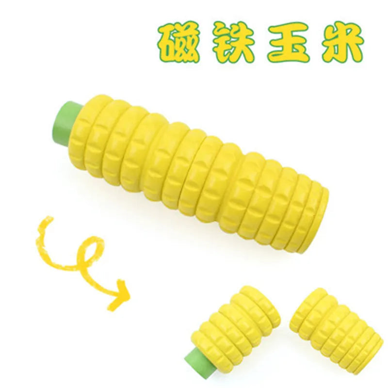 Chechele Montessori 3D Vegetable and Fruit Wooden Kitchen Toy Model Veg3D for Children Coordination Educational Toy