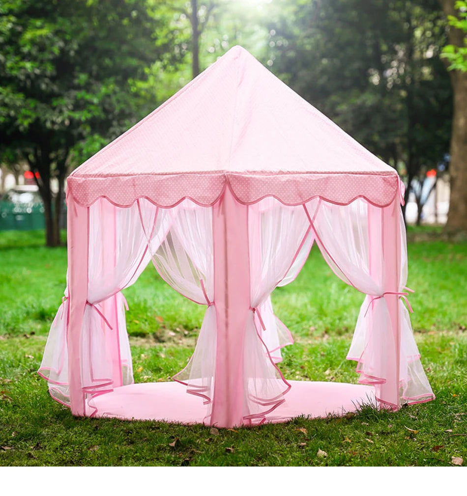 Large Kids Play Tent Princess Castle for Indoor and Outdoor Games Children Playhouse Ball Pit for Toddler