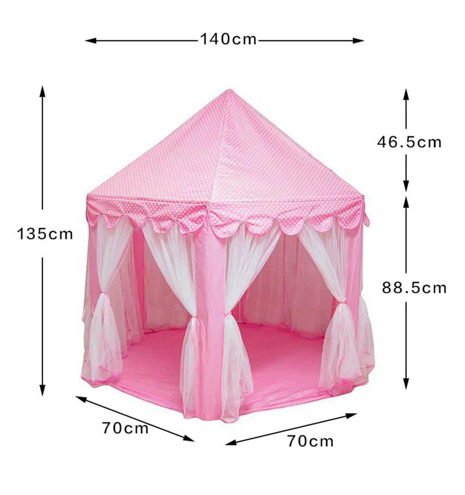 Large Kids Play Tent Princess Castle for Indoor and Outdoor Games Children Playhouse Ball Pit for Toddler