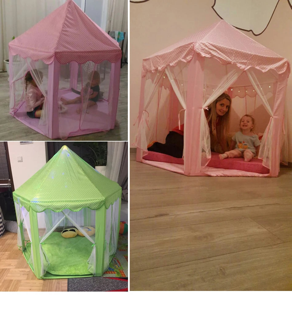 Large Kids Play Tent Princess Castle for Indoor and Outdoor Games Children Playhouse Ball Pit for Toddler