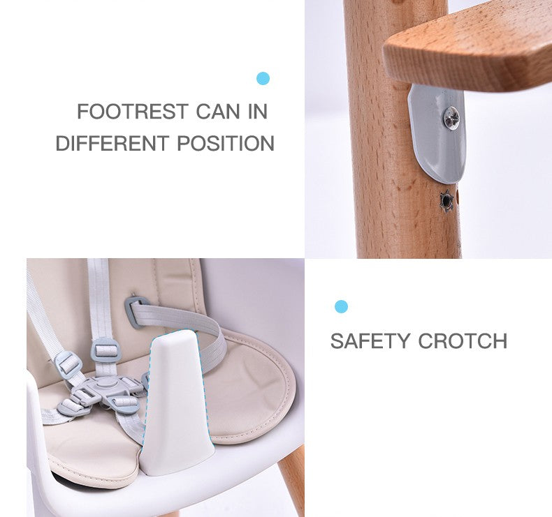 Haya 2 in 1 Beechwood High Chair