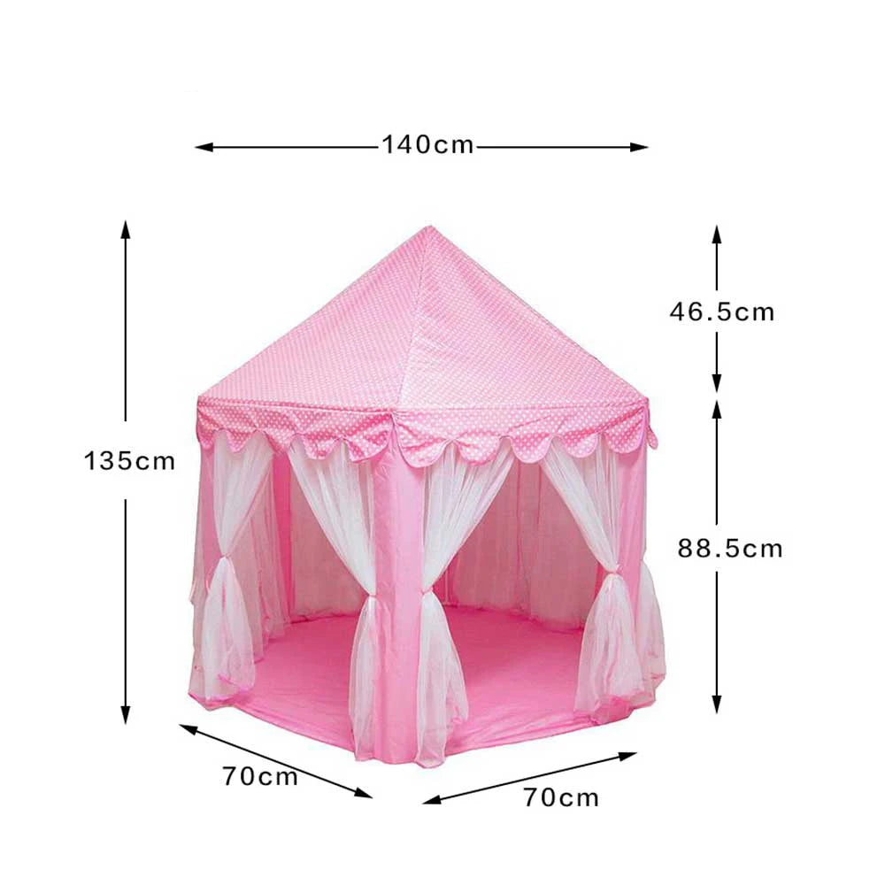 Large Kids Play Tent Princess Castle for Indoor and Outdoor Games Children Playhouse Ball Pit for Toddler