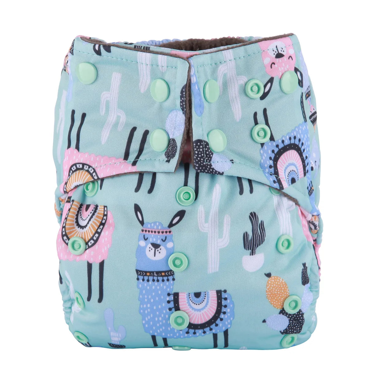 ALL IN ONE Charcoal Bamboo Baby Cloth Diaper Nappy Washable Sewn Insert Double Gussets AIO Night Heavy Wetter