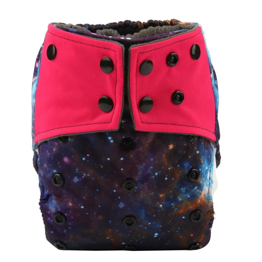 All In One Charcoal Bamboo Baby Cloth Diaper Nappy With Sewn Insert And Double Gussets Model 359815180201100