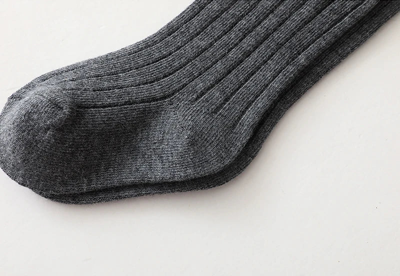 Spainish Children Socks Stripe Boys And Girls Cotton Sock Breathable Knee High Baby Long Socks School Uniform Socks 0-7Years