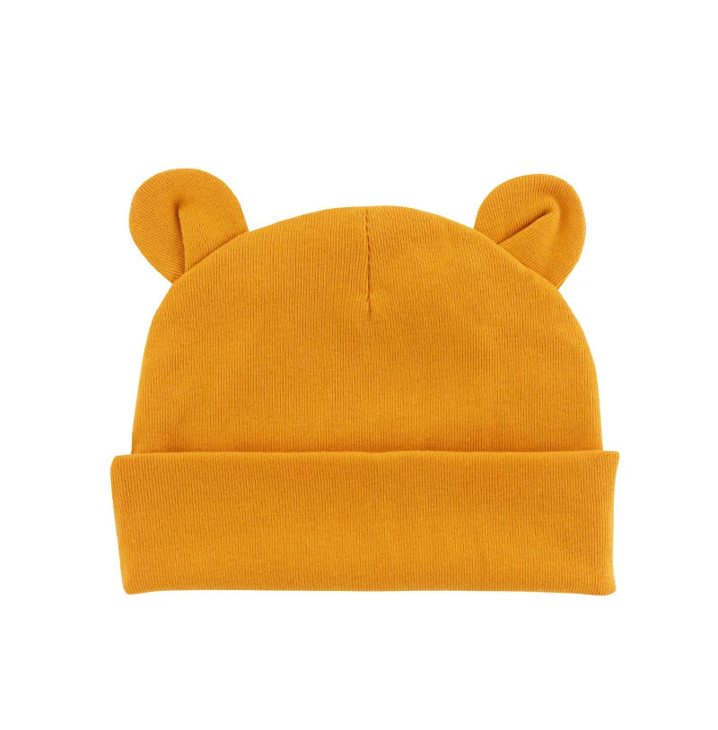 Cute Baby Hat Newborn Beanie Cotton Soft Elastic Baby Cap for Girls Boy Hats Newborn Photography Props Infant Bonnet Accessories