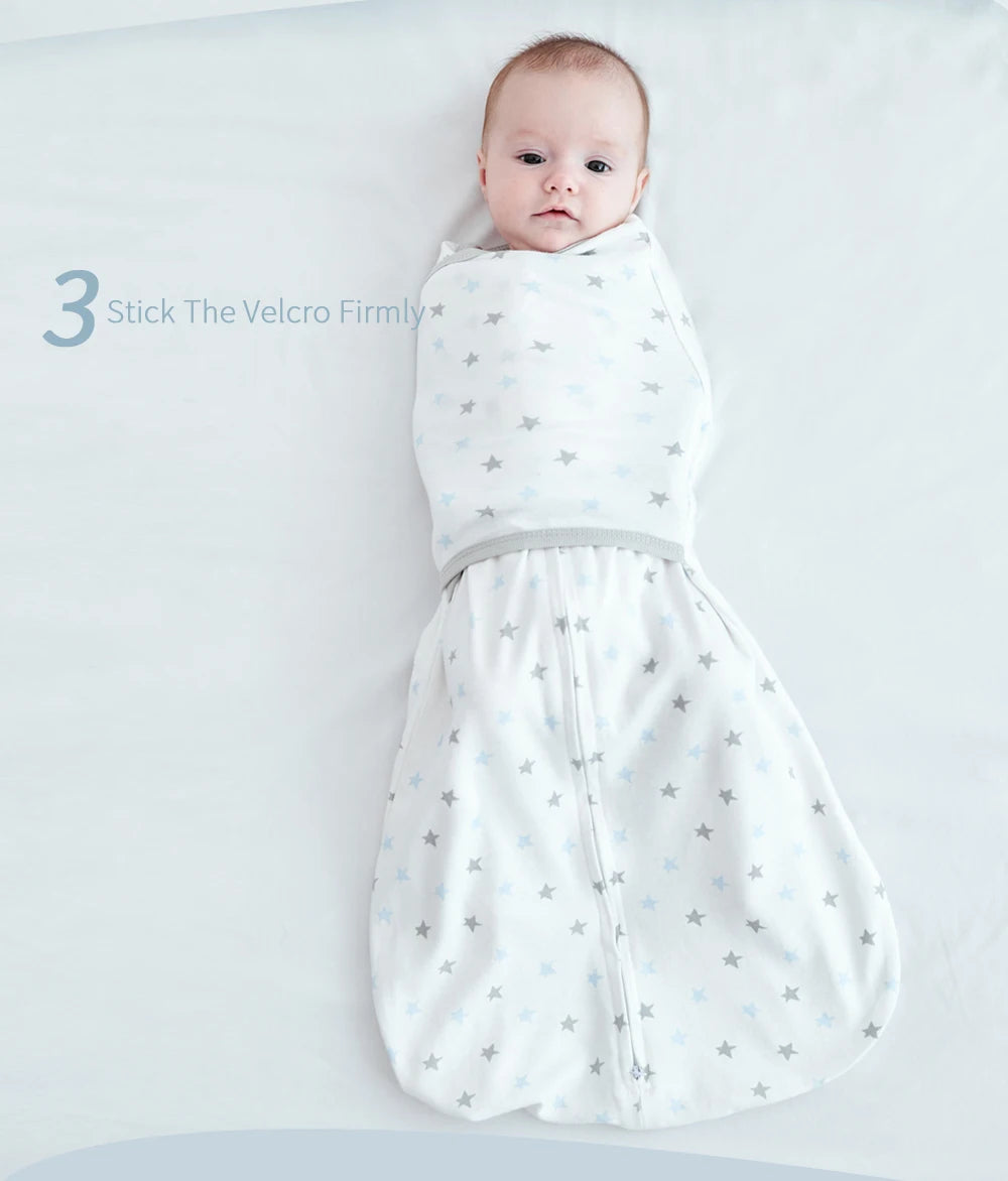 Insular Newborn Baby Anti Shock Swaddling Sleeping Bag Spring And Summer Thin Baby Anti Shock Artifact Newborn Bag Held Cotton