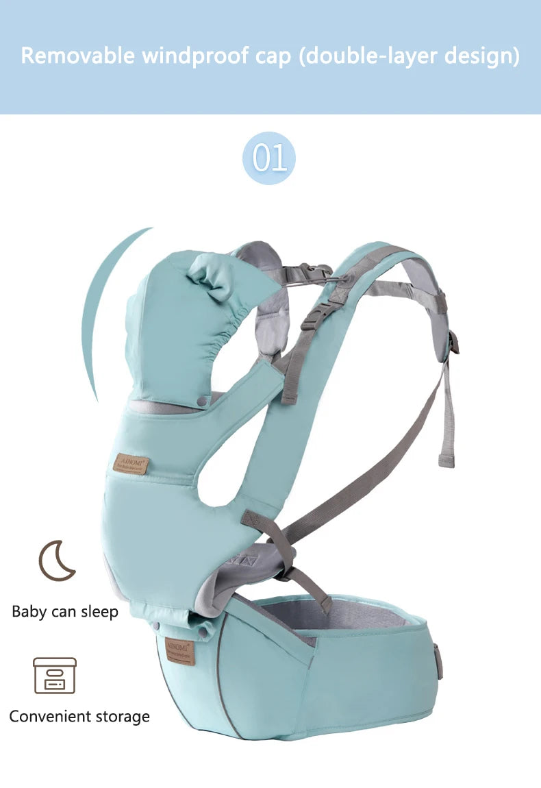 Baby Carrier Ergonomic Baby Hipseat Carrier Front Facing Kangaroo Baby Wrap Carrier Infant Sling Infant Hipseat Waist Baby Gear