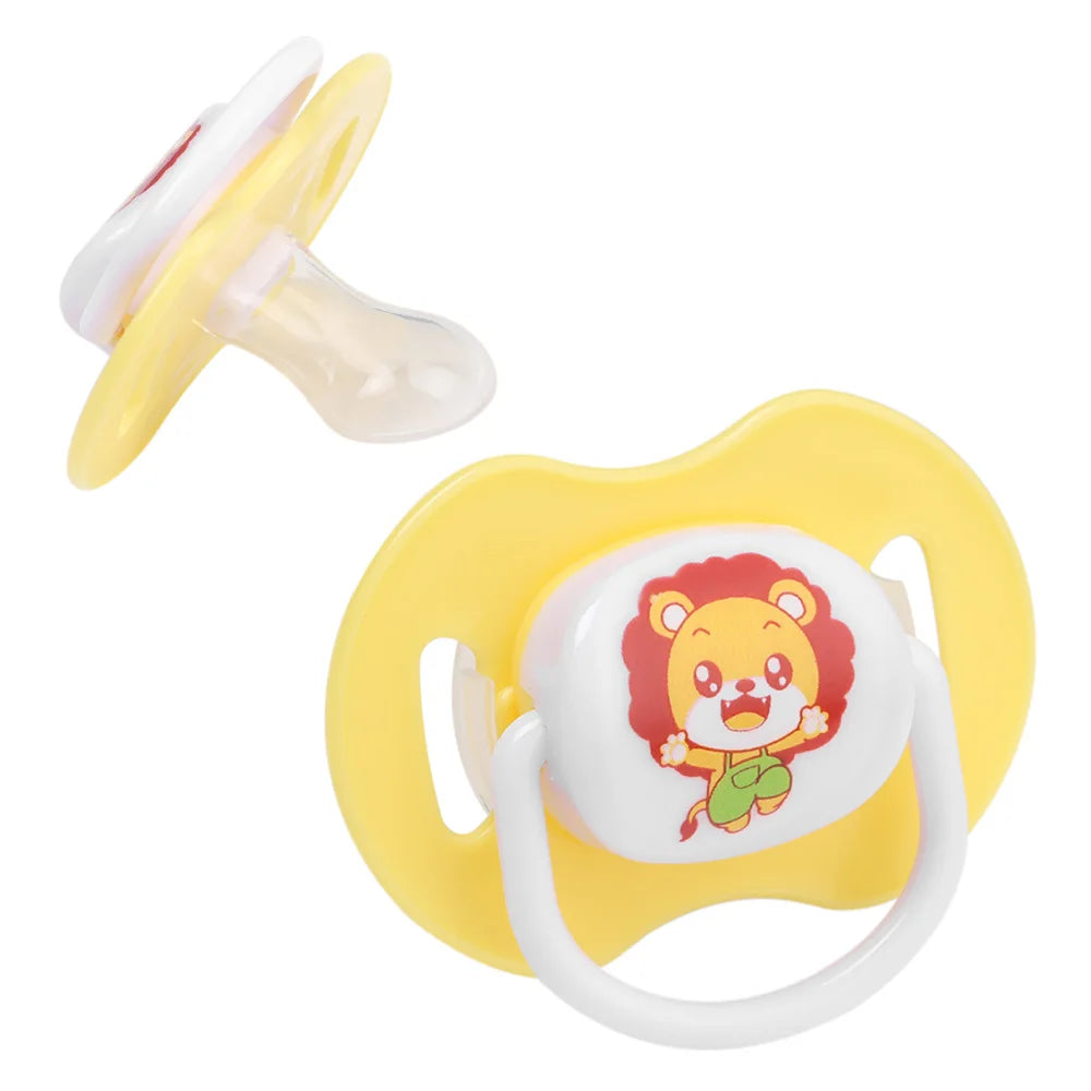 Detachable Design Cute Cartoon Silicone Baby Pacifier Nipple Soother Infant Teether Dustproof Lid Newborn Toddler Accessories