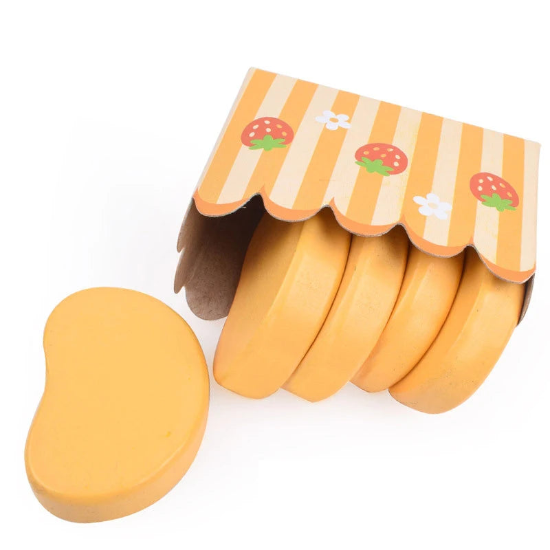 Educational Wooden Brain Game Toy for Kitchen Play Set with Hamburger Theme and Seasoning Accessories