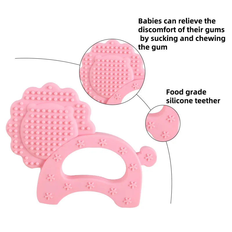 Baby Pacifier Clip Holder Free personalized name Food Silicone Teething With Newborn Gift Anti-drop Chain