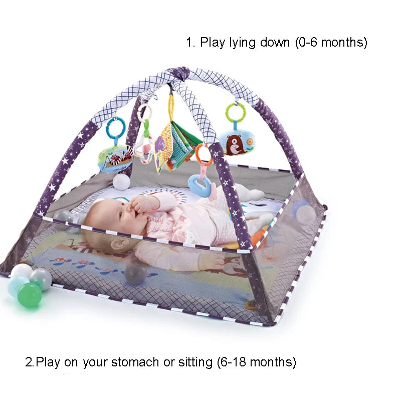 Multifunctional Fitness Frame For Children Educational Mat Crawling Blanket Infant Play Rug Kids Activity Mat Gym Baby Toys Gift