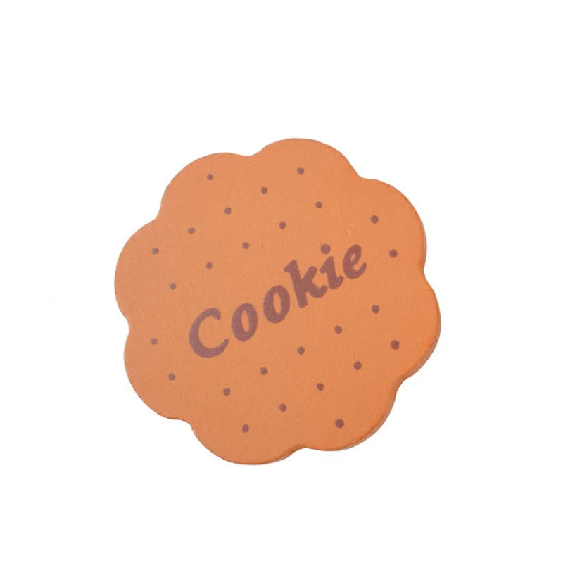 1Pcs Wooden Magnetic Chechele Montessori Simulation Play House Vegetable Biscuit Bread Baking Toys Wooden Educational Toys Gifts