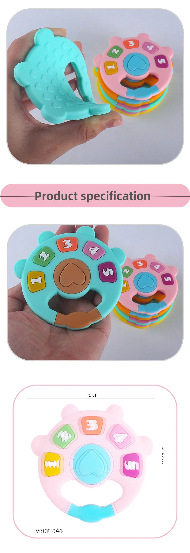 Baby Pacifier Clip Holder Free personalized name Food Silicone Teething With Newborn Gift Anti-drop Chain