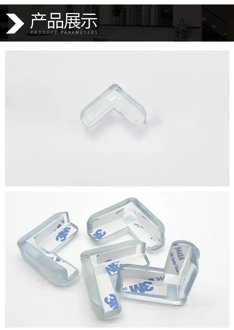 4pcs/lot Anti-collision Glass Table Protection Clear Rubber Furniture Table Desk Corner Edge Cushion Guard Protector Baby Cover