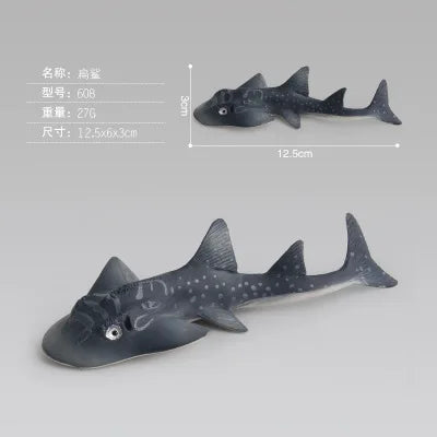 New Simulation Ocean Animals Model Toys Whale Shark Sea Turtle Sets Educational Plastic Action Figures