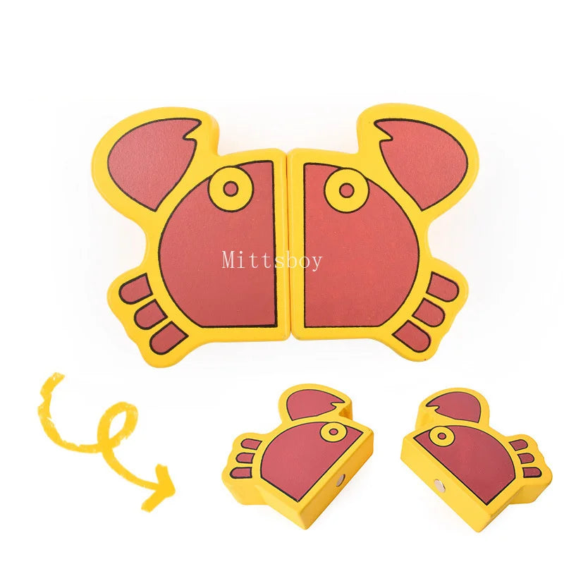 Montessori Wooden Educational Toy Animal Magnetic Play House Model MT01 For Imaginative Play