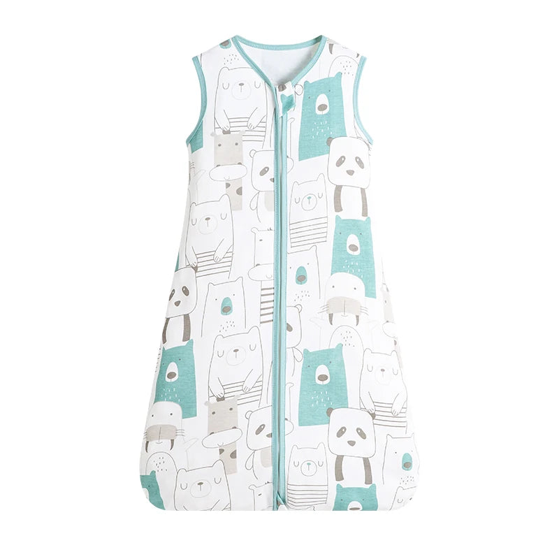 Baby Sleeping Bag Wearable Blanket 0.5 Tog Summer 100 Percent Cotton Print Sleep Sack 0-3 Years