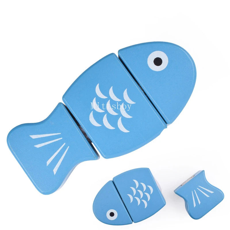 Chechele Wooden Kitchen Cut Fruit Toys Educational Puzzle For Children WDF01 Safe Eco Friendly